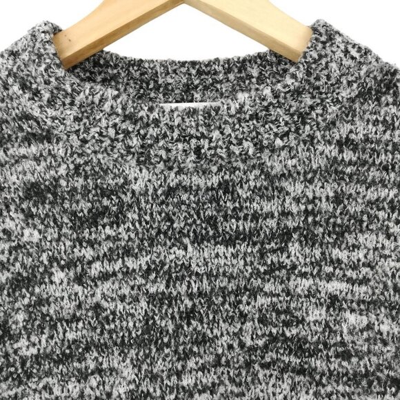 Callahan Mock Neck Striped Ombre Sweater Size L Wool Blend Pullover Black Gray - Picture 2 of 12